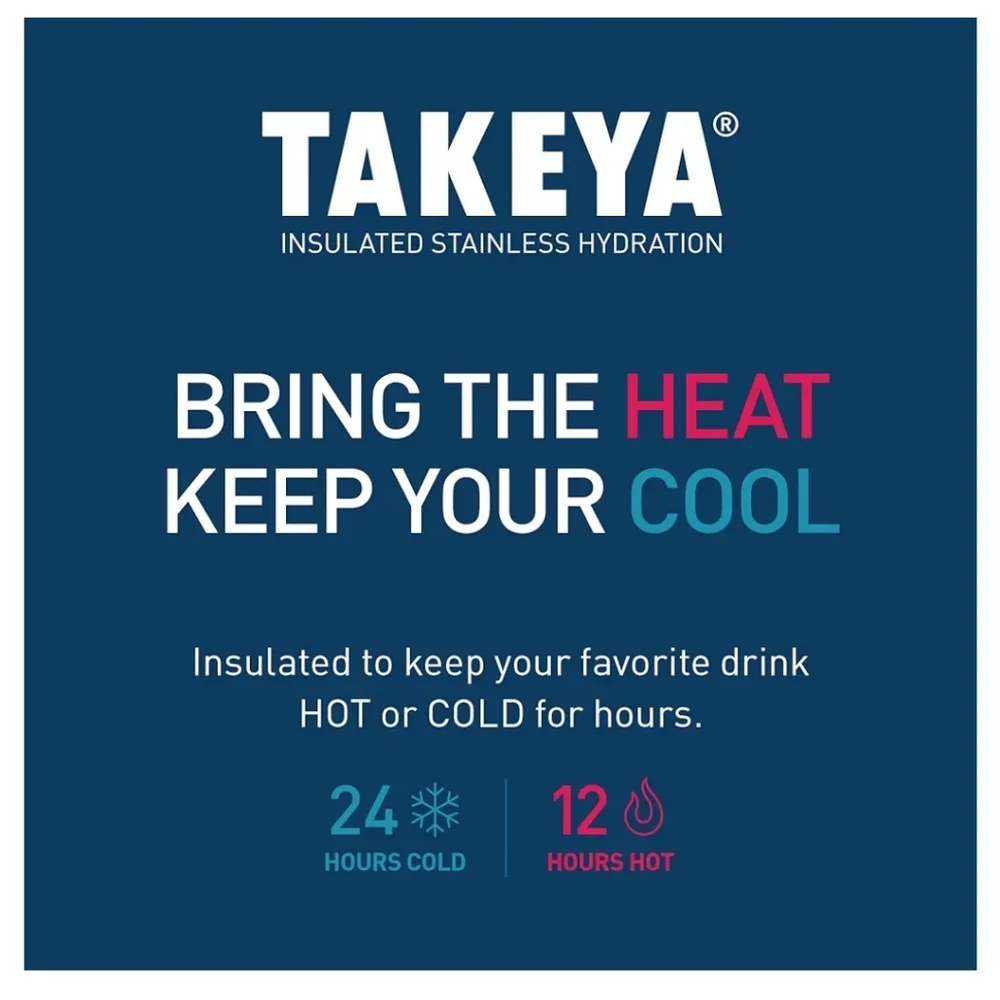 NEW TAKEYA WATER BOTTLE, LILAC PURPLE 22 OZ. Ounces, Insulated. Stainless, Loop